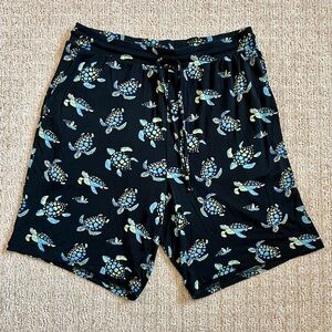 Medium MeUndies Men's Lounge Shorts TURTLE All Over Print BLACK Me Undies Med M